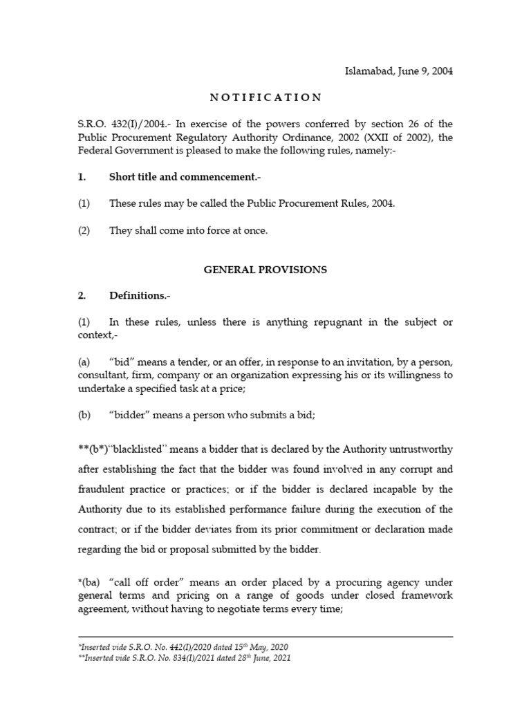 Ppra Rules | PDF | Procurement | Specification (Technical Standard)