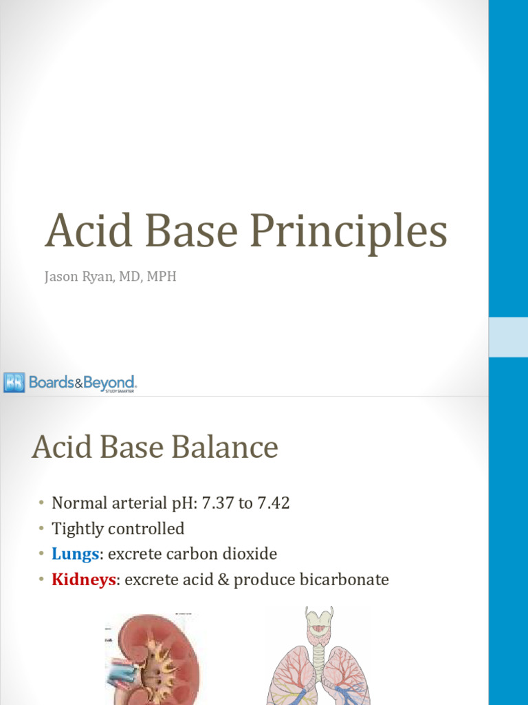 -Base Acid-Base Principles Atf | PDF | Medical Specialties | Physiology
