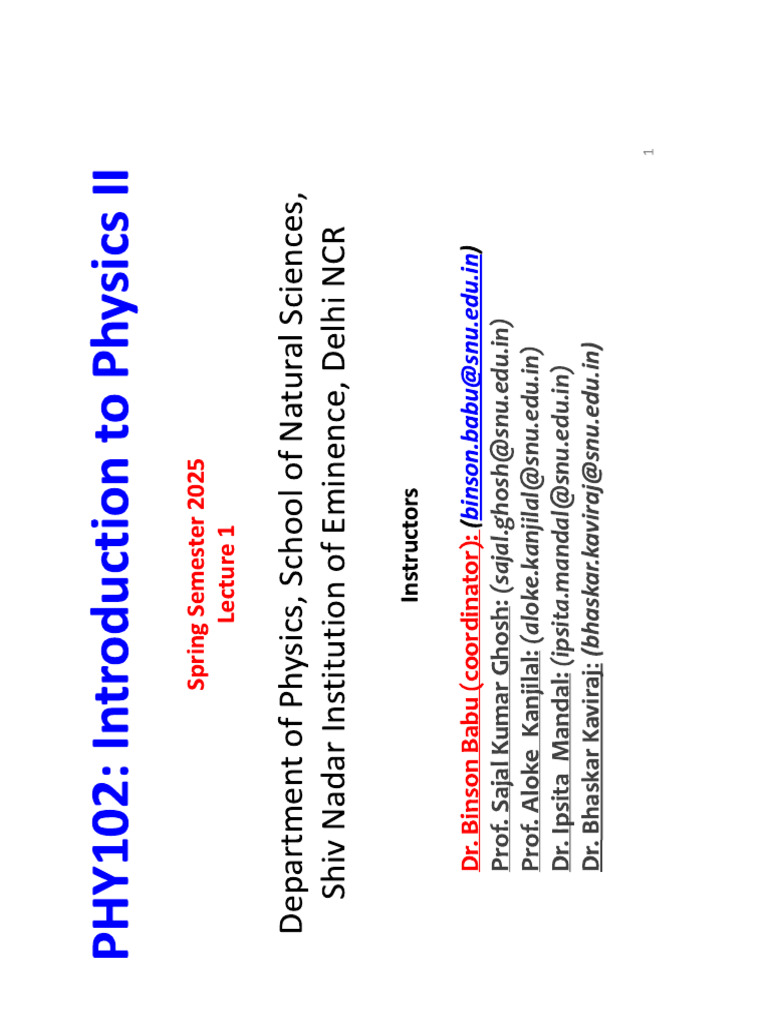 Lecture 1 | PDF