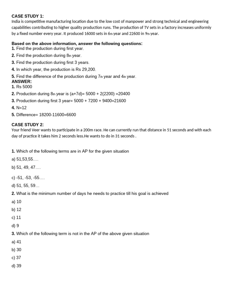 Manufacturing and Production Case Studies | PDF | Area | Circle