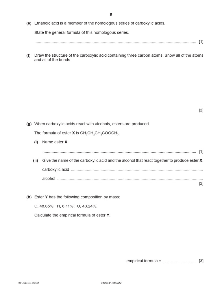 Carboxylic Acids and Esters Chemistry | PDF | Alkene | Ester