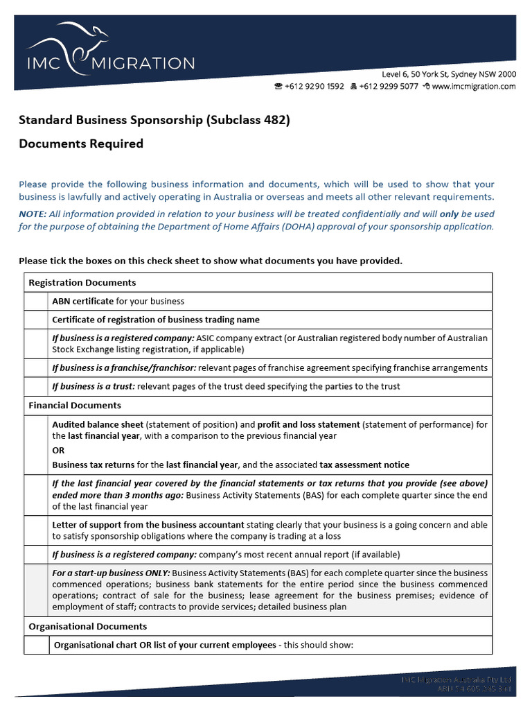 Franchisee Employer Document Checklist | PDF | Franchising | Employment