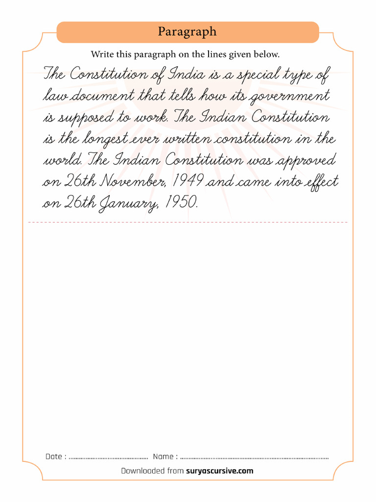 WhitePaper Cursive Para Constitution | PDF