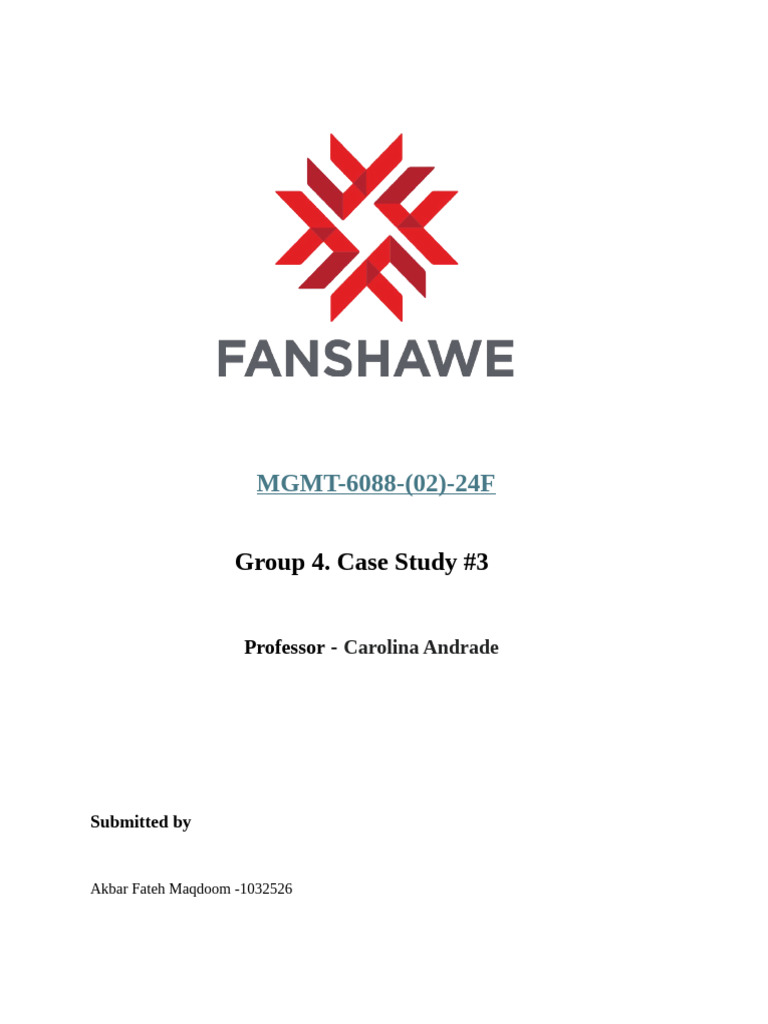 Case Study #3 Final | PDF | Employment | Occupational Safety And Health