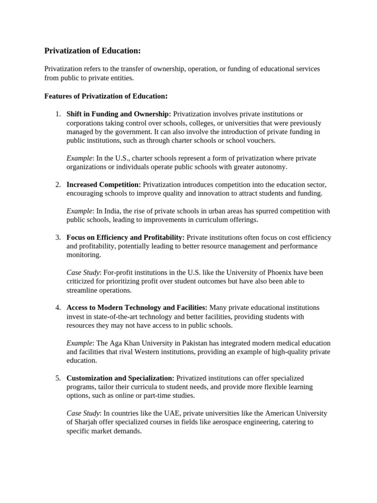 Privatization of Education | PDF | Poverty | Poverty & Homelessness