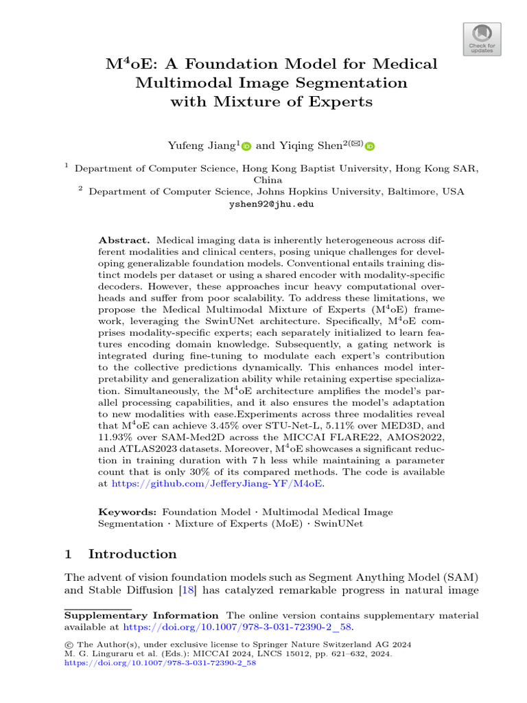 978-3-031-72390-2_58 (1) | PDF | Image Segmentation | Medical Imaging
