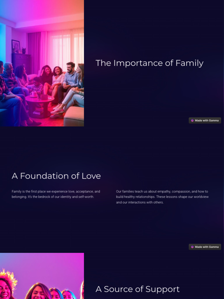 The Importance of Family | PDF | Love | Psychological Concepts