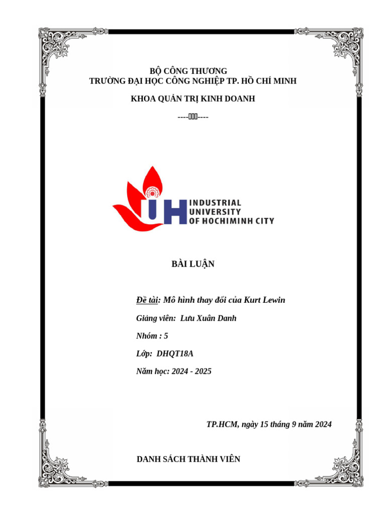 QTSTD - Nhóm 5 | PDF