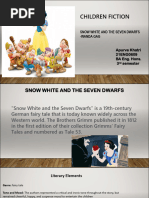 Book Analysis of Snow White and The Seven Dwarfs | PDF | Narration