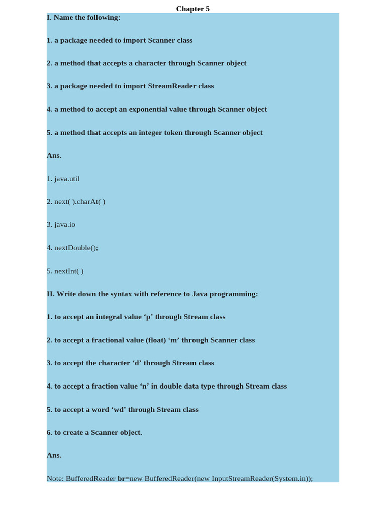 Java Scanner Class and Input Methods | PDF | Parameter (Computer ...