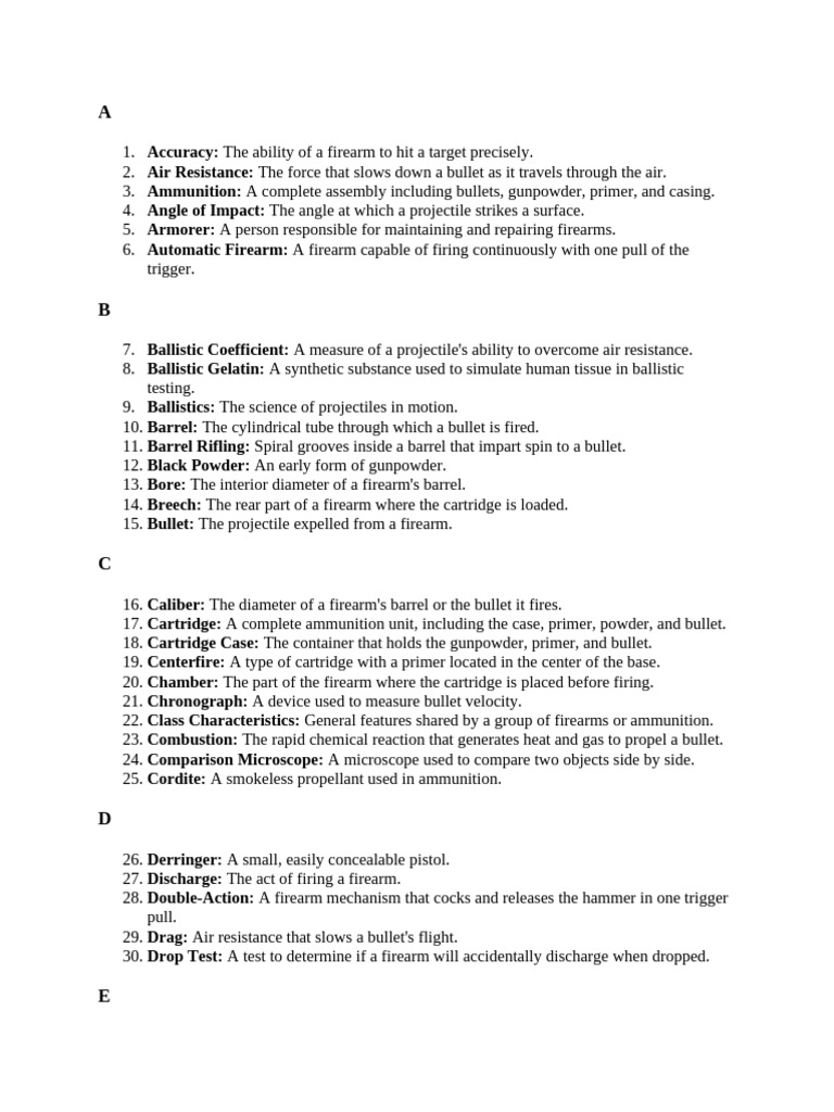 Activity in Ballistics | PDF | Bullet | Cartridge (Firearms)