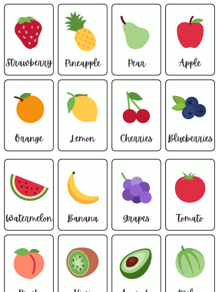 A to Z List of Fruits | PDF