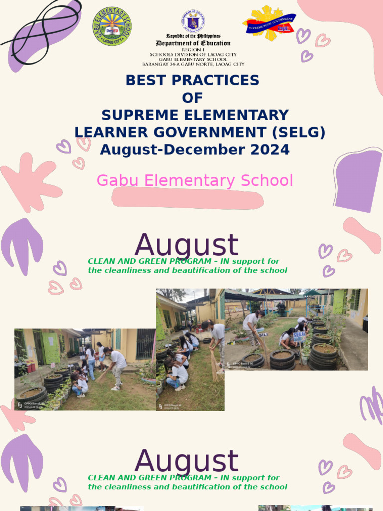 SELG Best Practices at Gabu Elementary | PDF