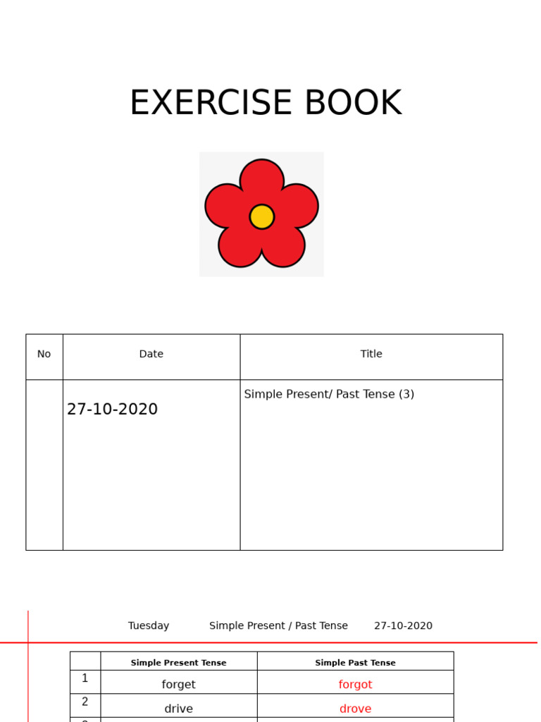 30.10.2020 Exercise Book | PDF