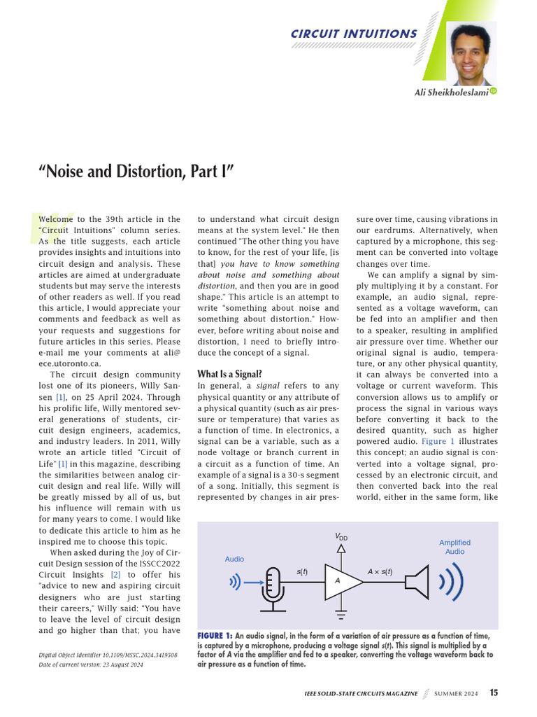 Understanding Noise in Circuit Design | PDF | Signal To Noise Ratio ...