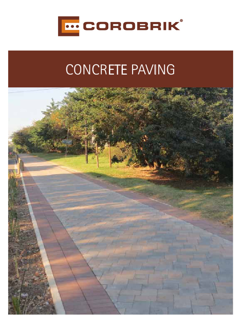 Corobrik Concrete Paving Products | PDF | Composite Material ...