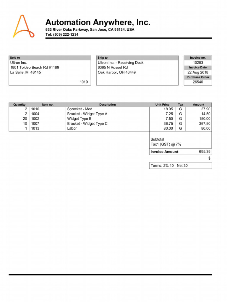 Invoice 40017 | PDF
