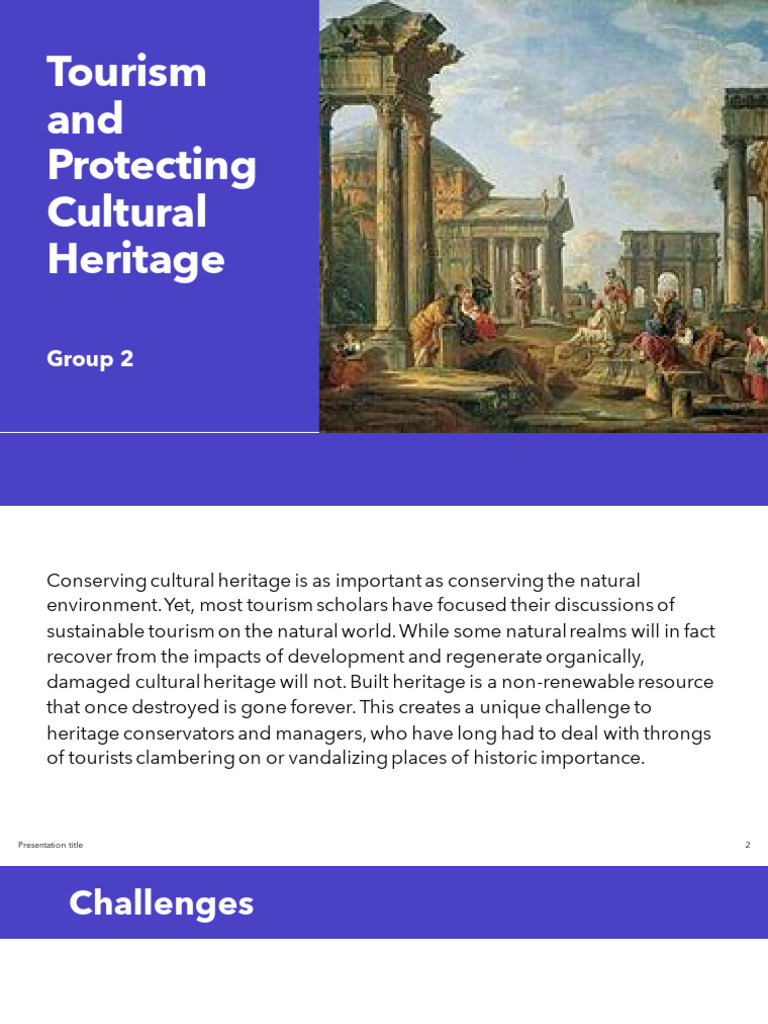 Challenges in Cultural Heritage Conservation | PDF | Cultural Heritage ...