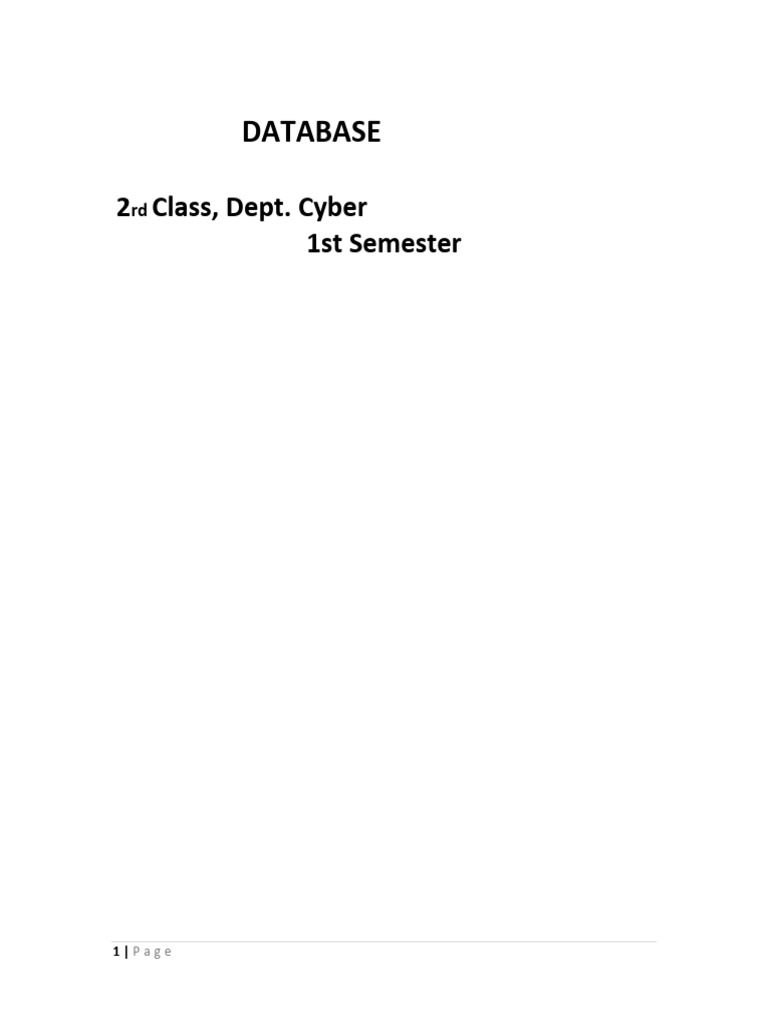 Lecture 4 | PDF | Databases | Relational Database