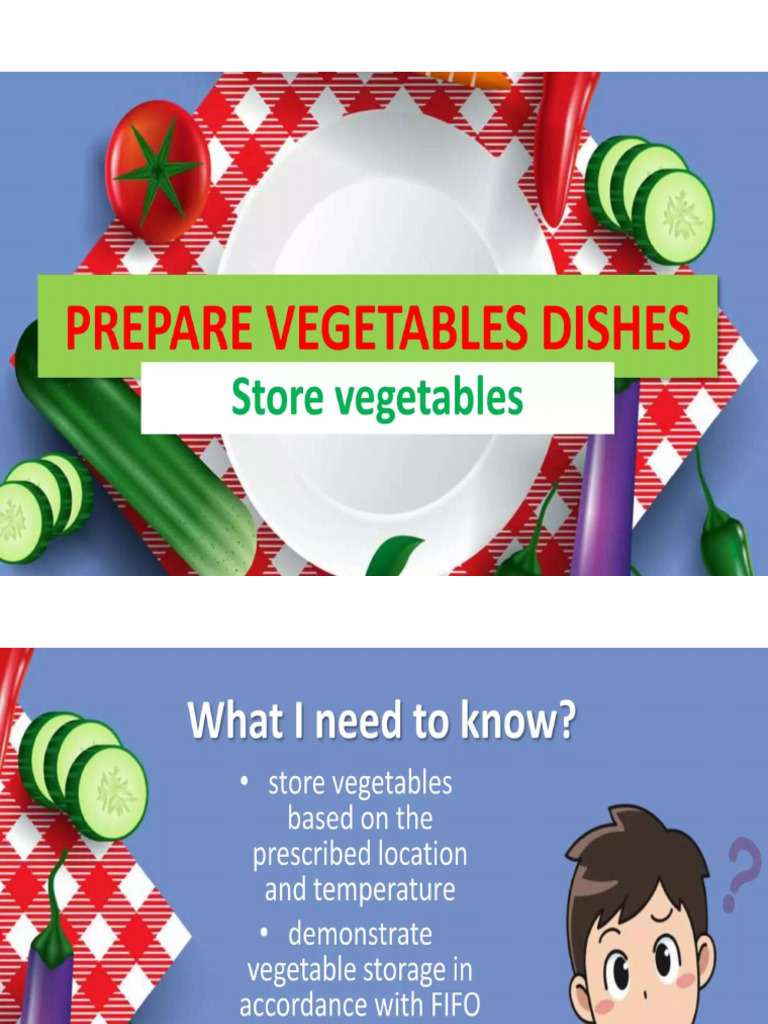 Store Vegetables | PDF