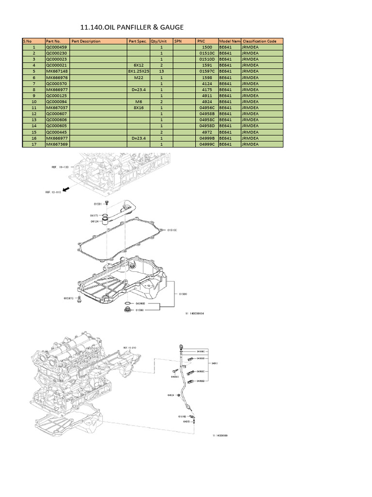 Mitsubishi 4P10 Engine Parts Catalogue | PDF | Fuel Injection ...