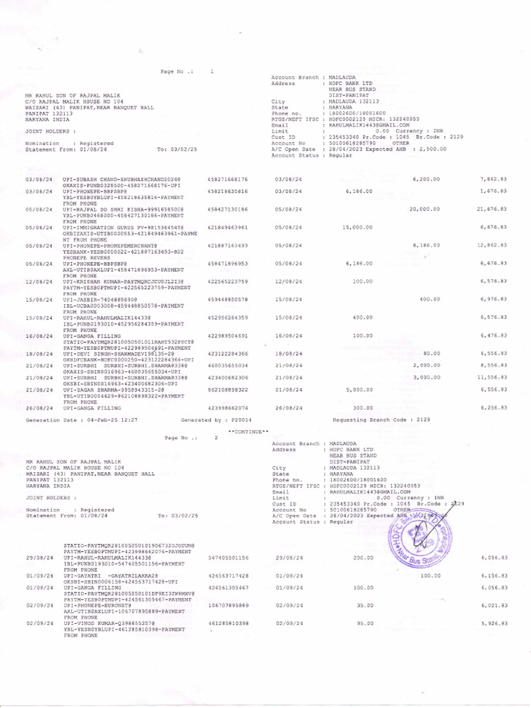 Rahul 1 | PDF
