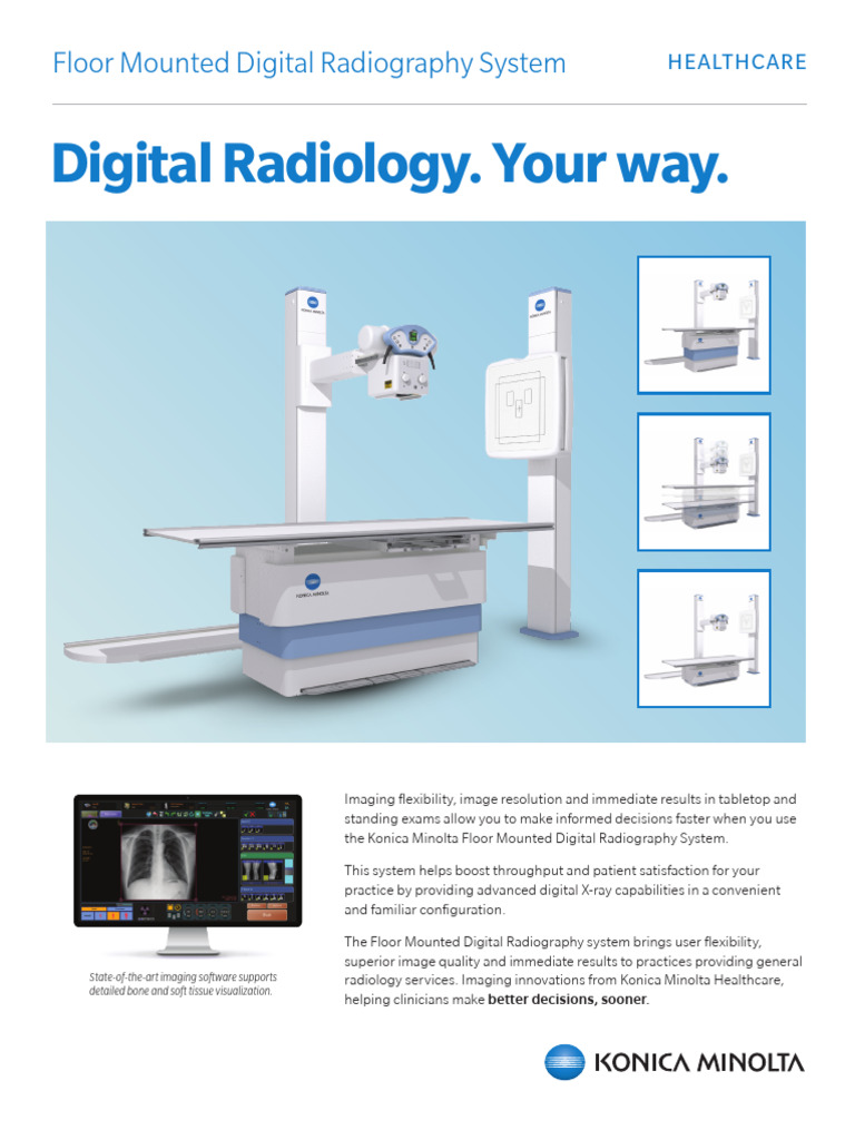Floor Mounted DR Sell Sheet M1186 0723 RevC (MG5) | PDF | Radiography ...