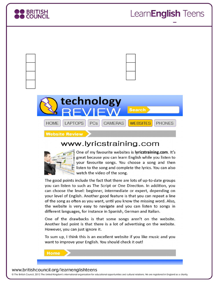 A Website Review - Exercises 0 | PDF