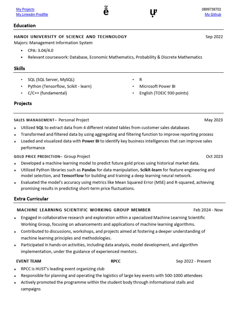 Data Analyst Projects and Skills Overview | PDF | Machine Learning ...
