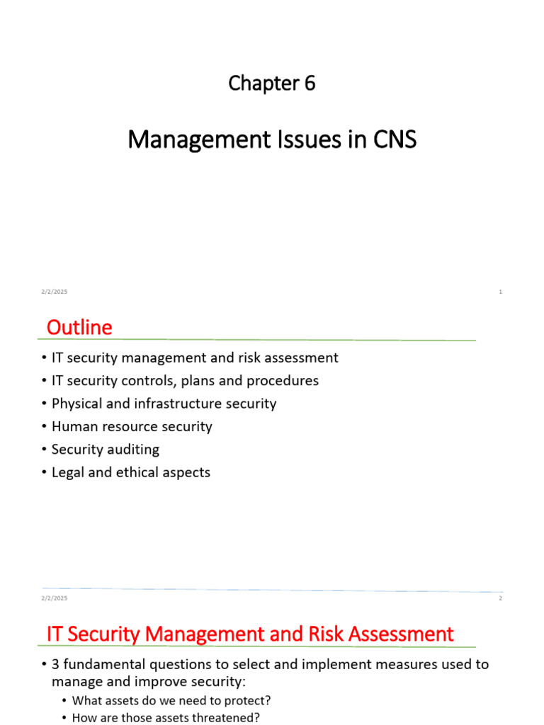 Chapter-6 SecurityManagement | PDF | Security | Computer Security