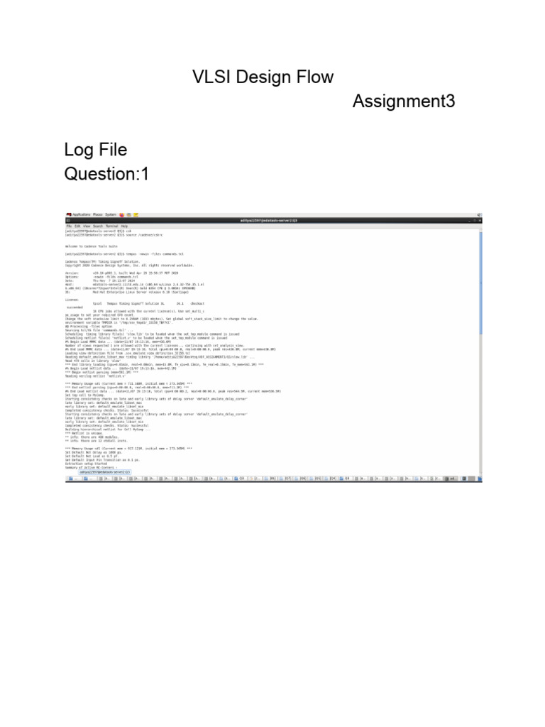 VLSI Design Flow A3 Aditya22597 | PDF | Digital Electronics ...