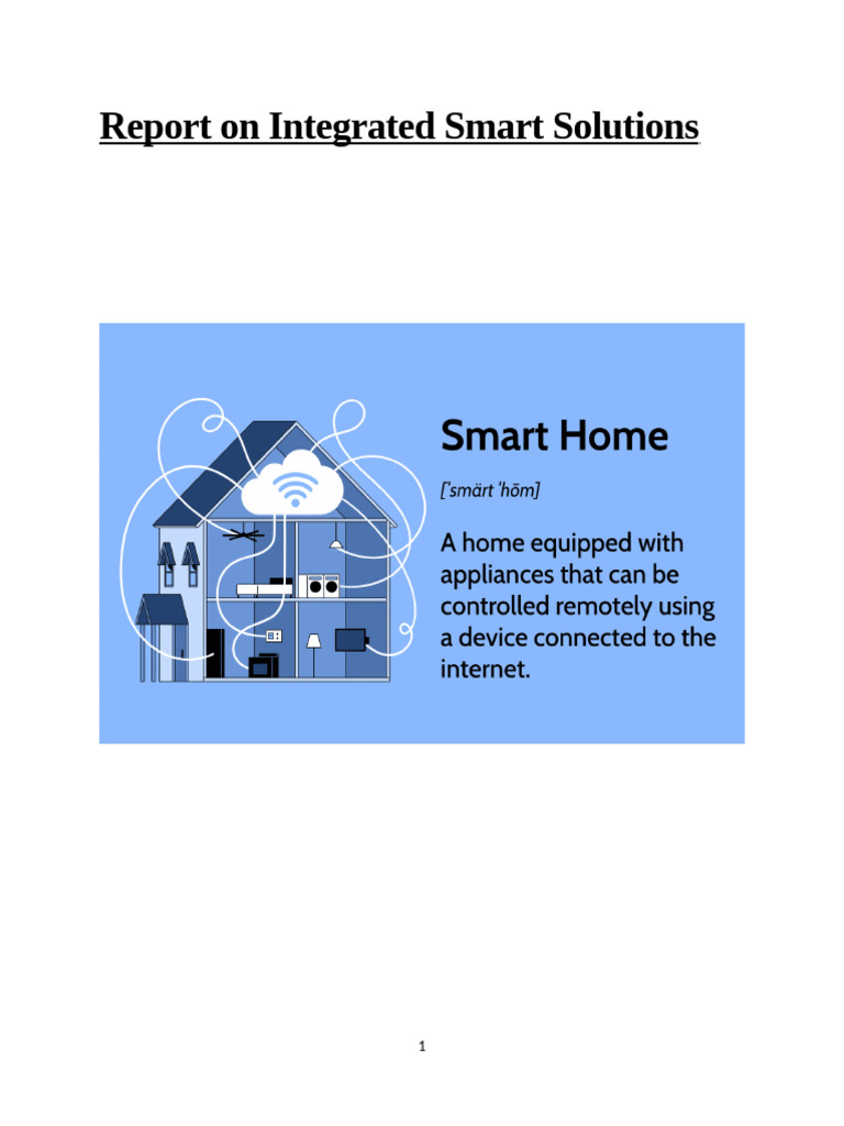 Integrated Smart Solutions for Sustainability | PDF | Internet Of ...