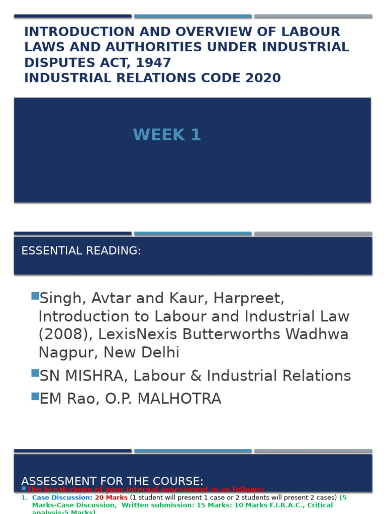 Overview of Labour Laws in India | PDF | Labour Law | Tribunal