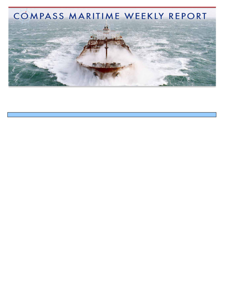 Compass Weekly Shipping Report - Week 26 | PDF | Oil Tanker | Shipbuilding