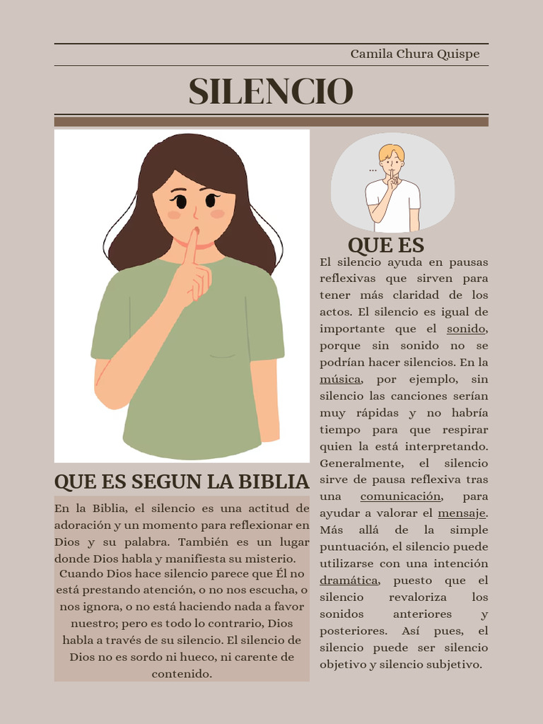 El Silencio en la Biblia y su Significado | PDF