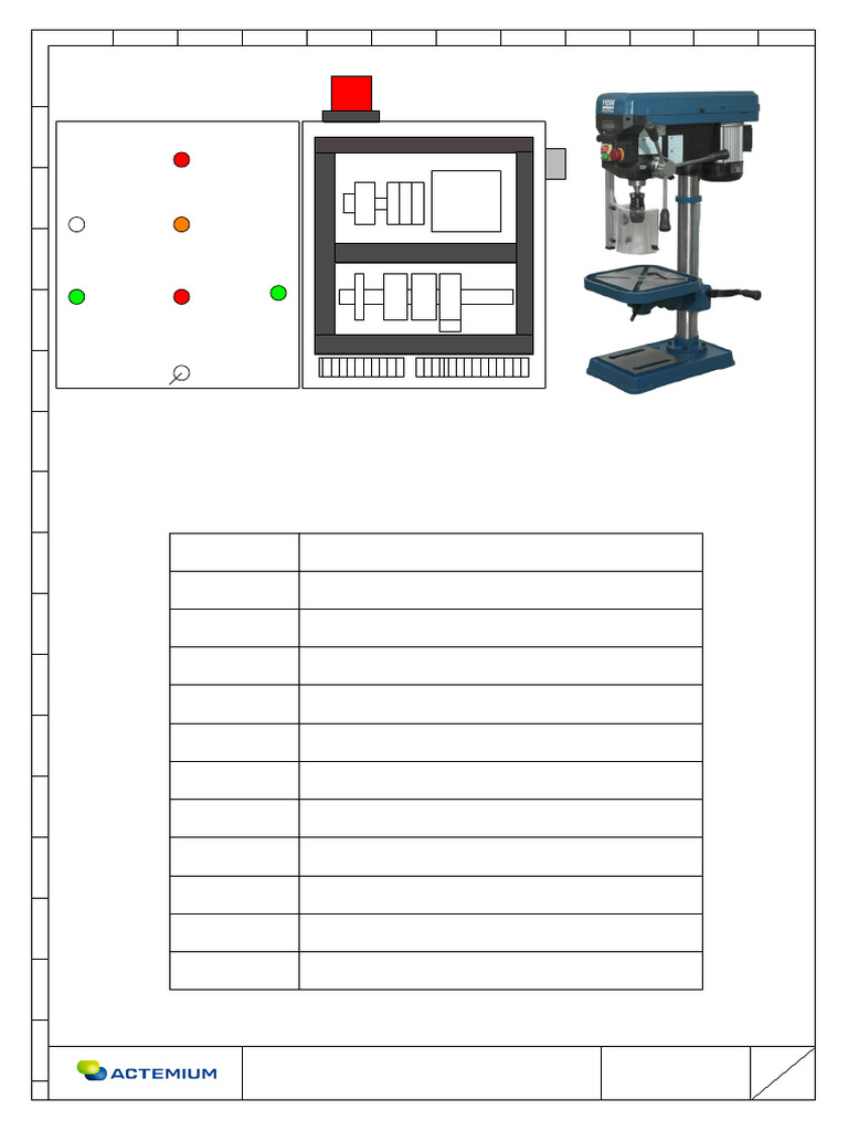 Schéma électrique perceuse à colonne | PDF | Composant | Outils