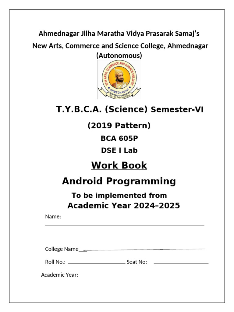 Android Programming Lab Workbook | PDF | Android (Operating System ...