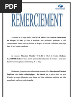 Rapport de Stage Telecom  Commutateur téléphonique  Télécommunication