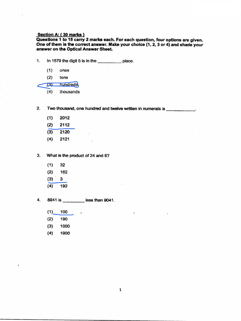 P3 Maths SA2 2022 2 | PDF