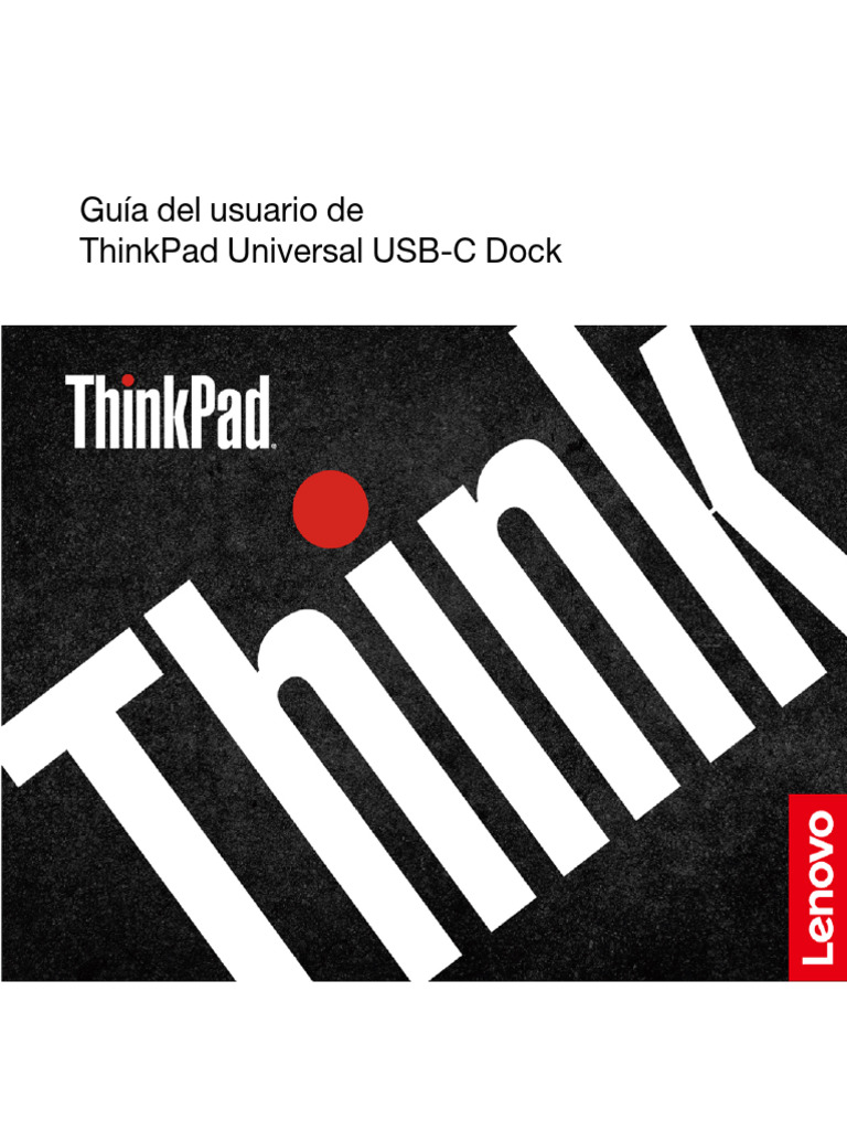 Thinkpad Universal Usb C Dock User Guide Es | PDF | USB | Lenovo