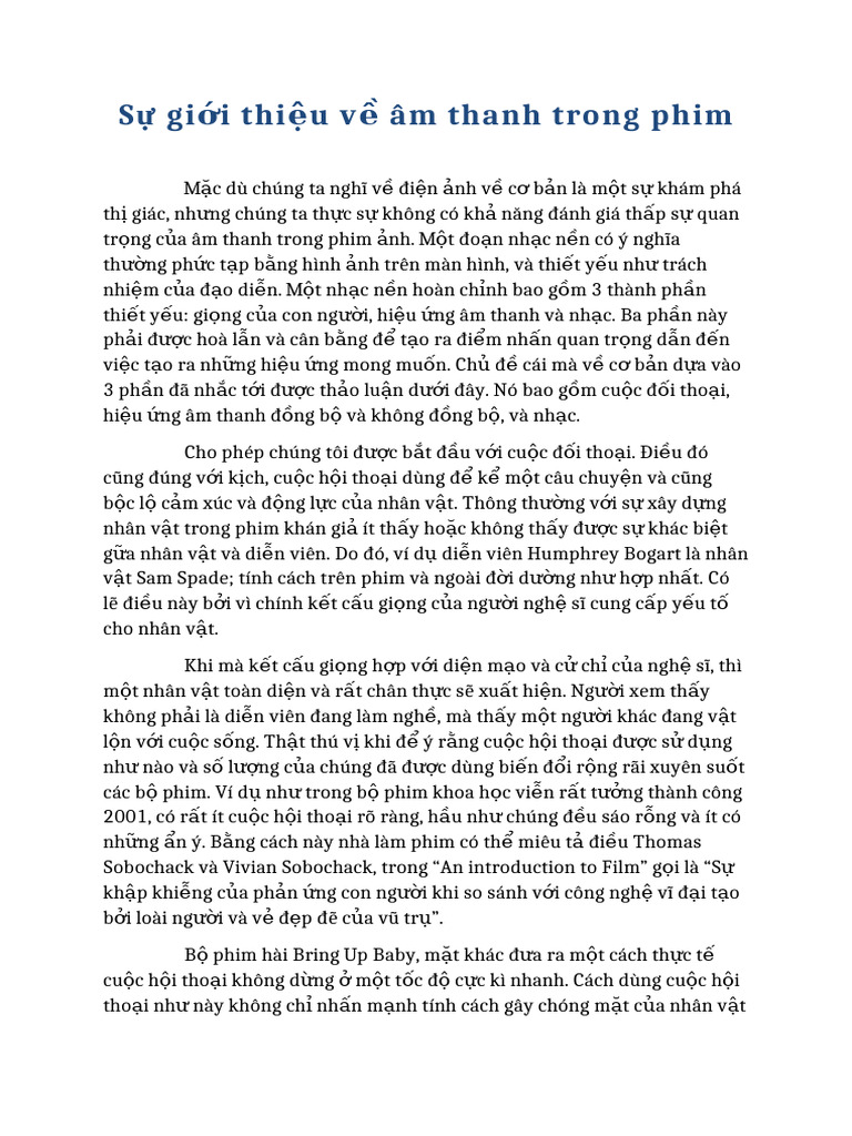An introduction to film sound pdf