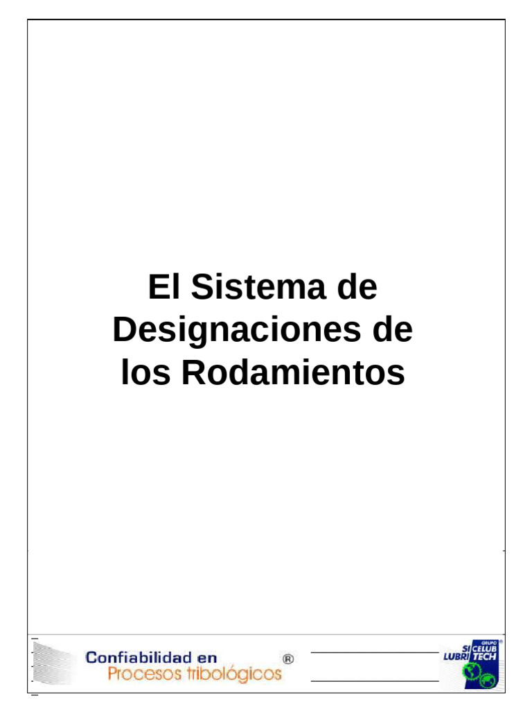 Sistema de Designaciones de Rodamientos | PDF | Bienes manufacturados ...