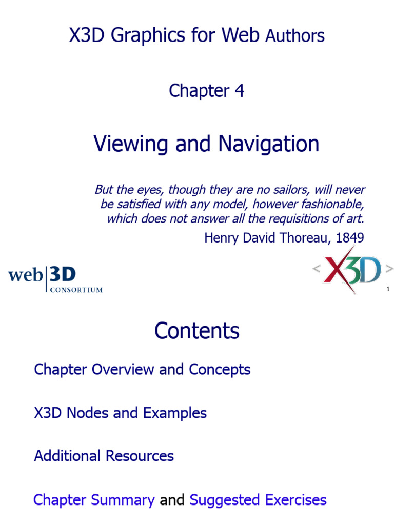 X3D Viewpoint Navigation Techniques | PDF | Xslt | World Wide Web