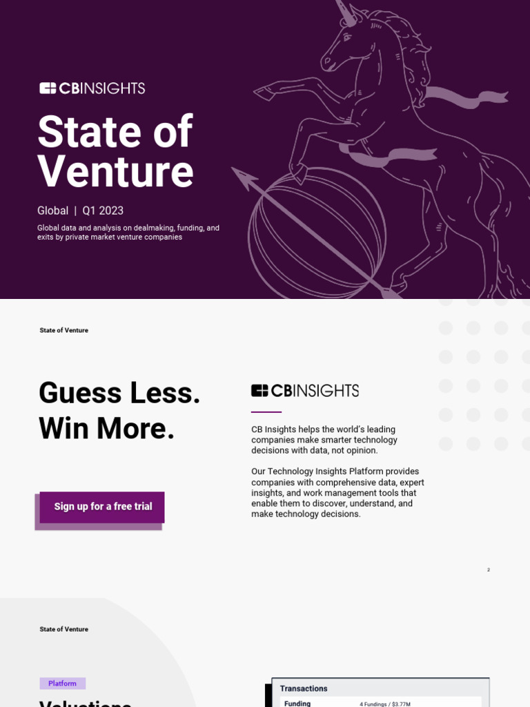 Q1 2023 Venture Funding Insights | PDF | Venture Capital | Corporate ...