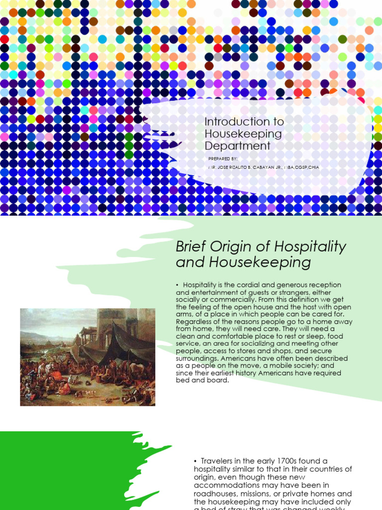 Introduction To Housekeeping Department-Prelim Module | PDF | Housekeeping