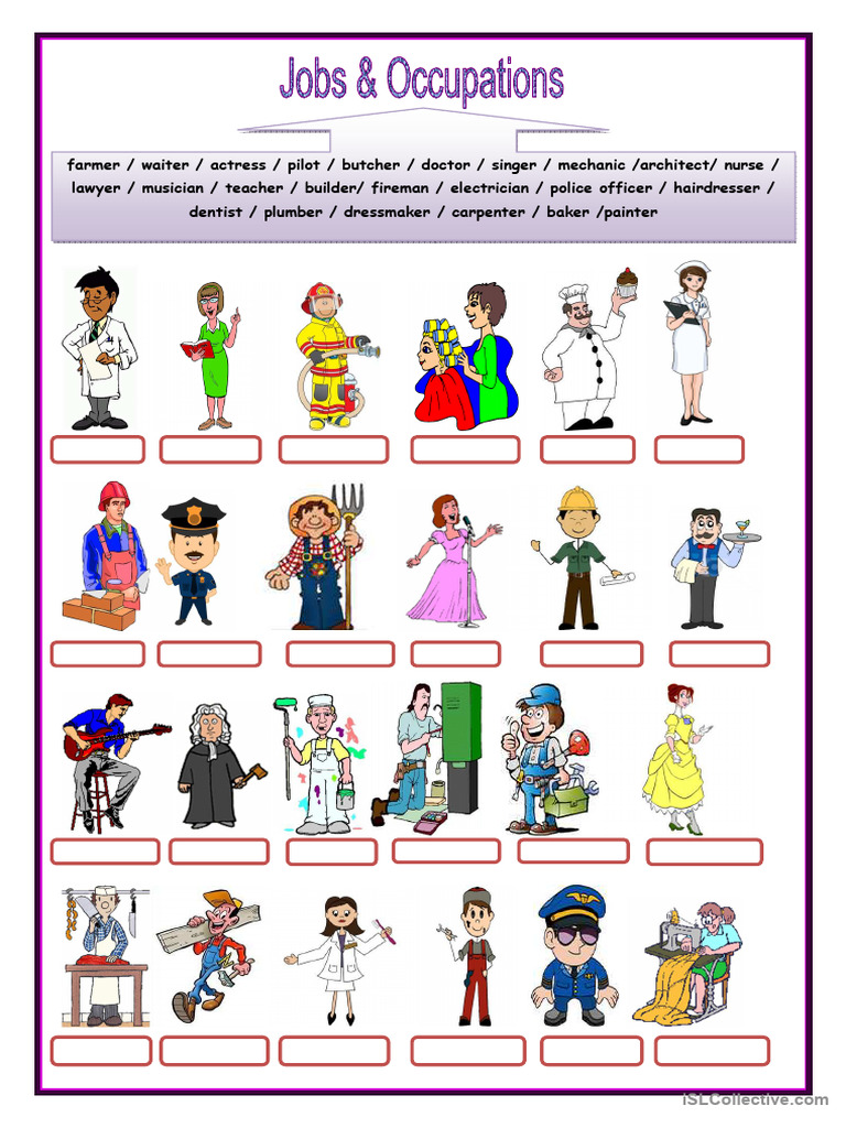 Jobs and Occupations Activity | PDF