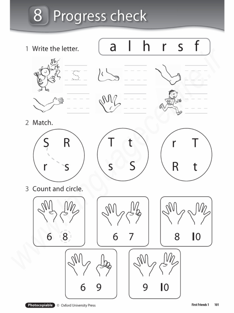 First Friends 1 Test Unit 8 (WWW - Languagecentre.ir) | PDF