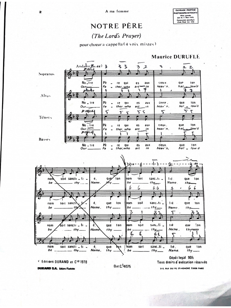 Notre Père Durufle Pdf