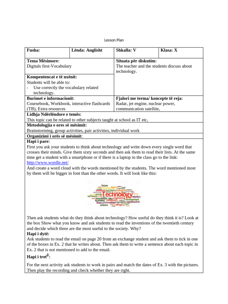 Lesson Plan No 1 | PDF | Communication | Learning