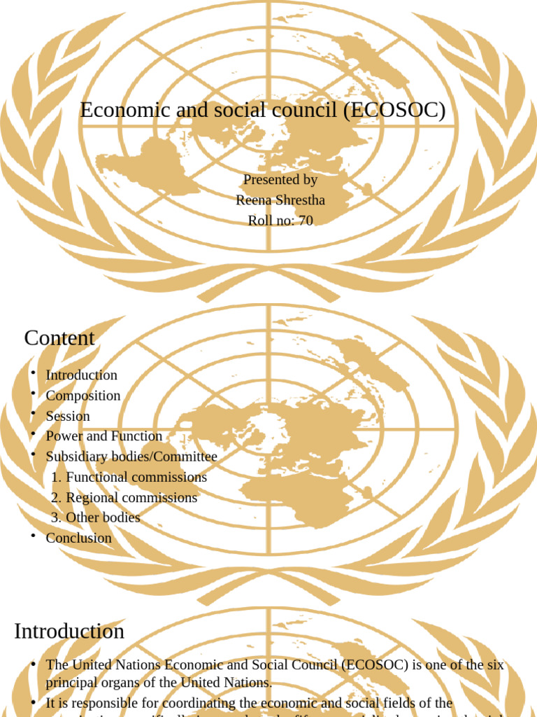 Economic n Social Council | PDF | United Nations | International Relations